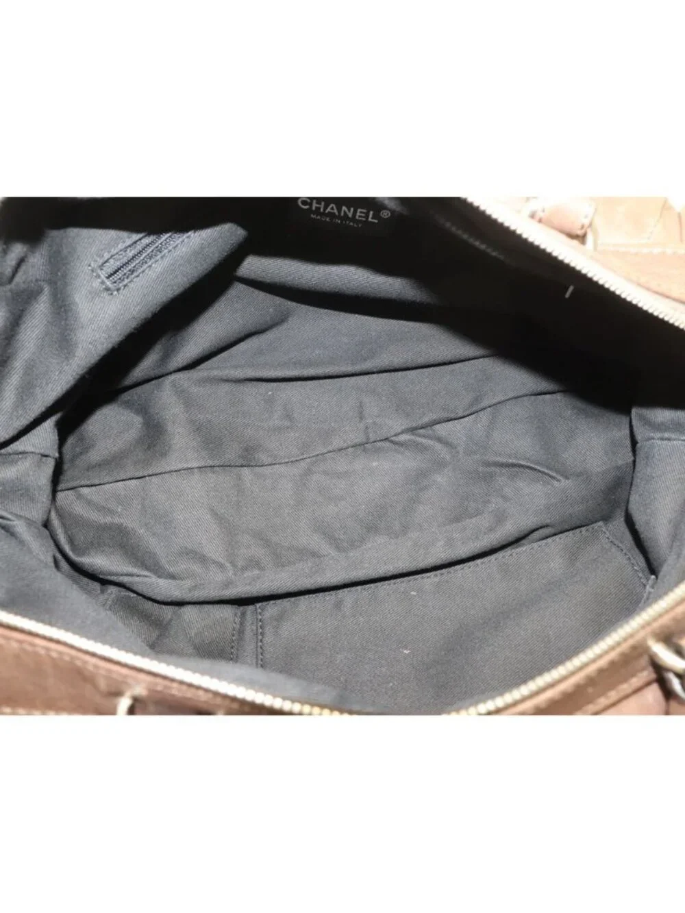 Chanel Leather Handbag Khaki